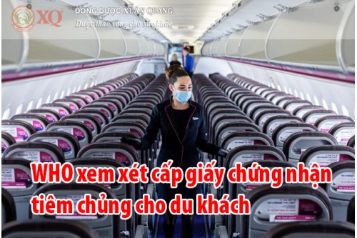 WHO xem xét cấp giấy chứng nhận tiêm chủng cho du khách 