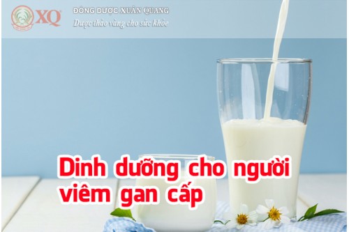 Dinh dưỡng cho người viêm gan cấp 