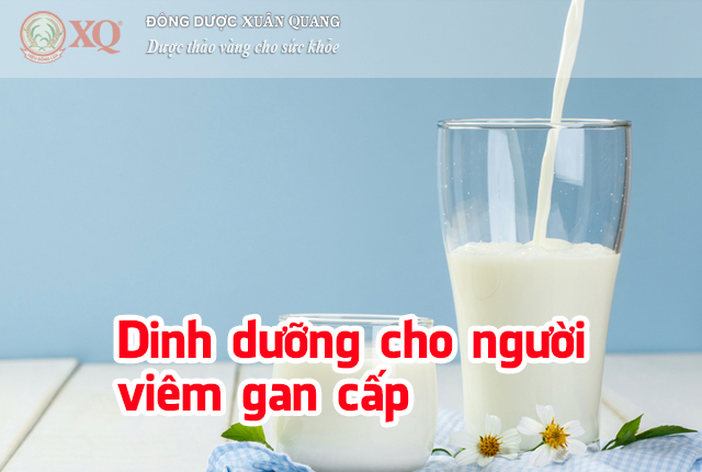 Dinh dưỡng cho người viêm gan cấp